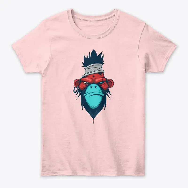 Angry Monkey design t-shirt 