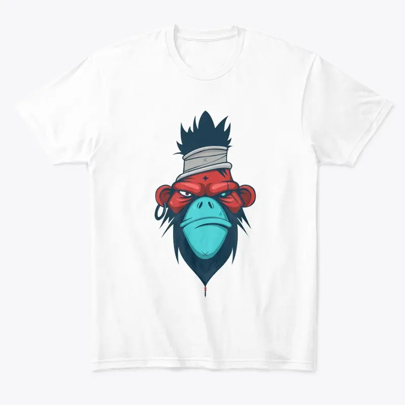 Angry Monkey design t-shirt 