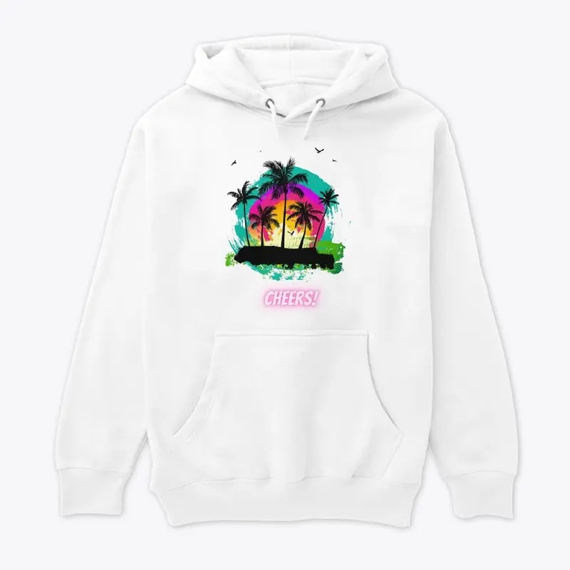 Colourful Beach Scene Printed Product