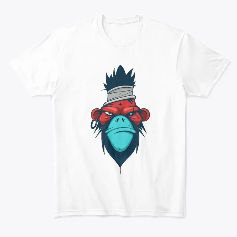 Angry Monkey design t-shirt 