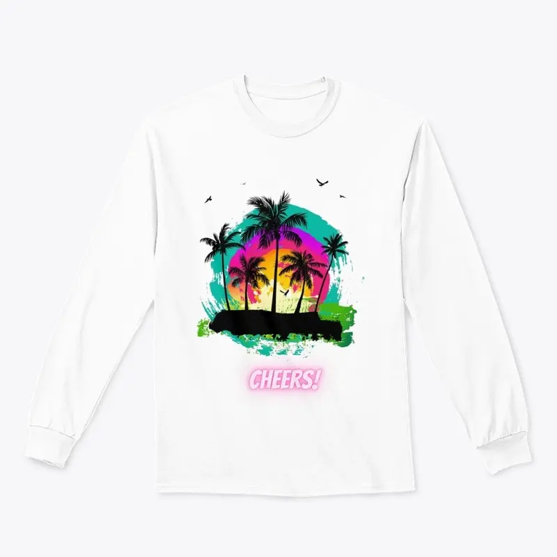 Colourful Beach Scene Printed Product